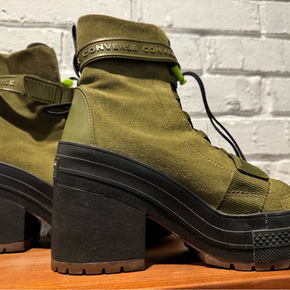 Converse Women's Lace-Up Olive Boots - Picture 4 of 6